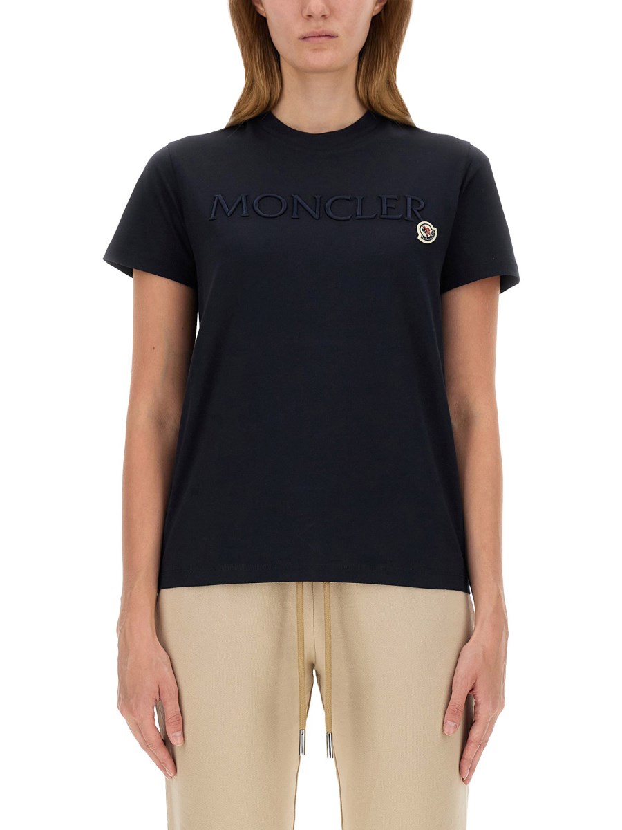 MONCLER T-SHIRT IN COTONE CON LOGO