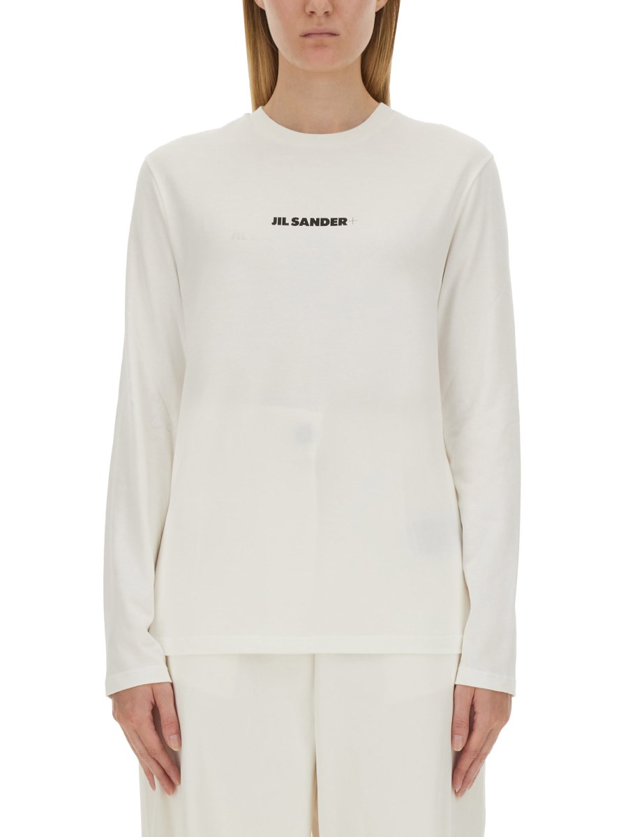 JIL SANDER T-SHIRT IN COTONE CON LOGO