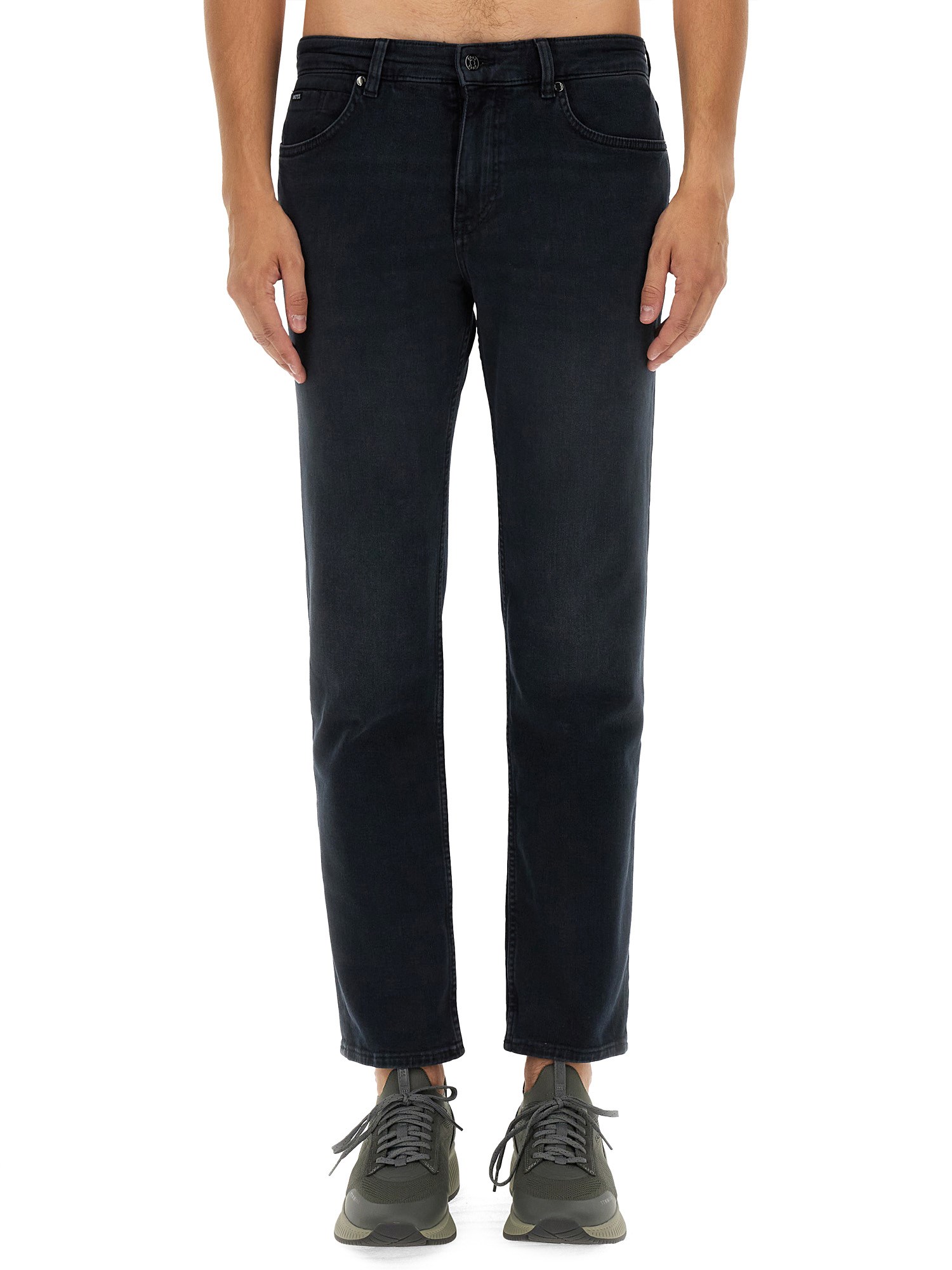 Shop Hugo Boss Regular Fit Jeans In Blue