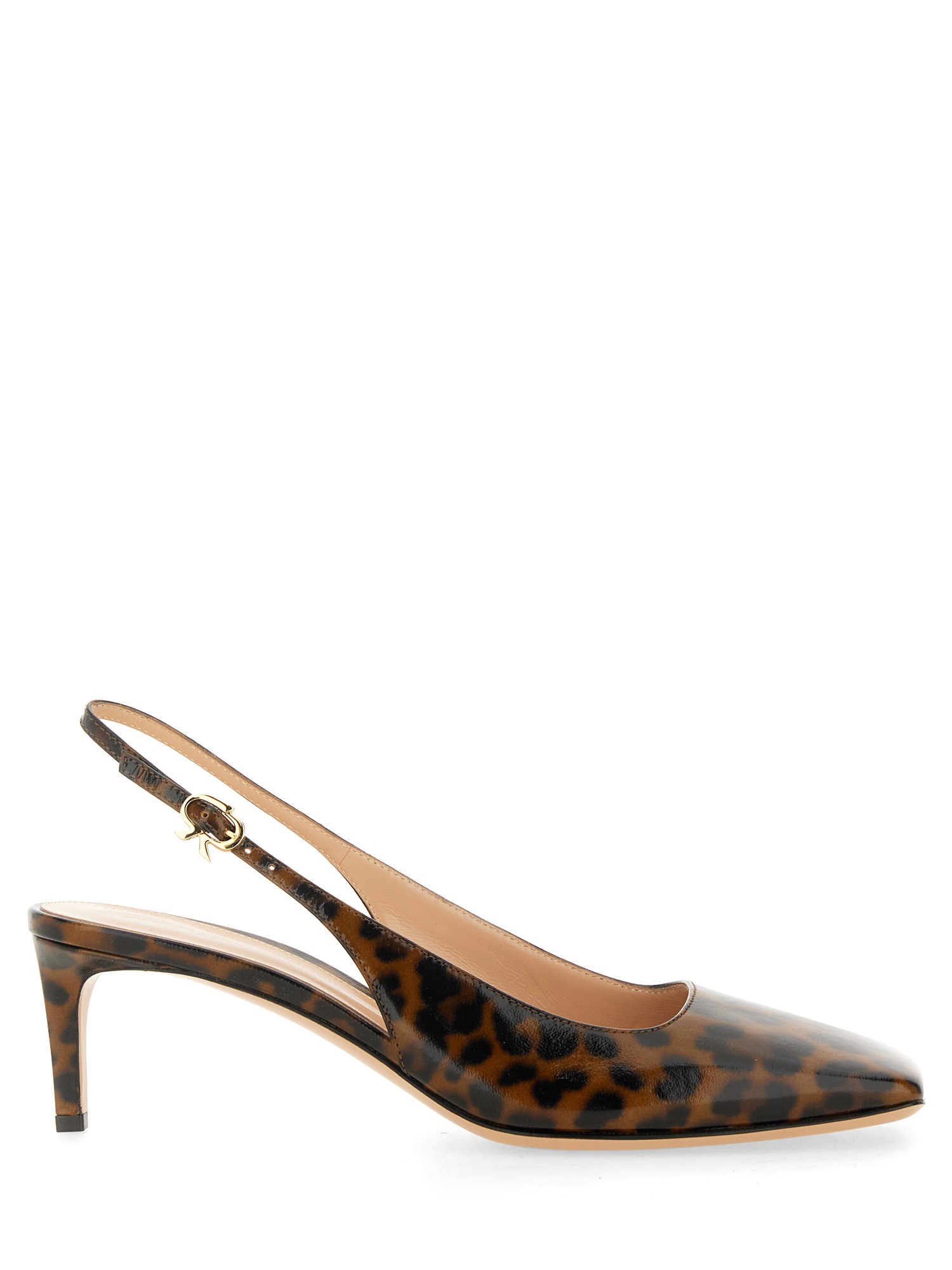 Gianvito Rossi Christina Sling 55mm Animal-print Pumps In Animalier