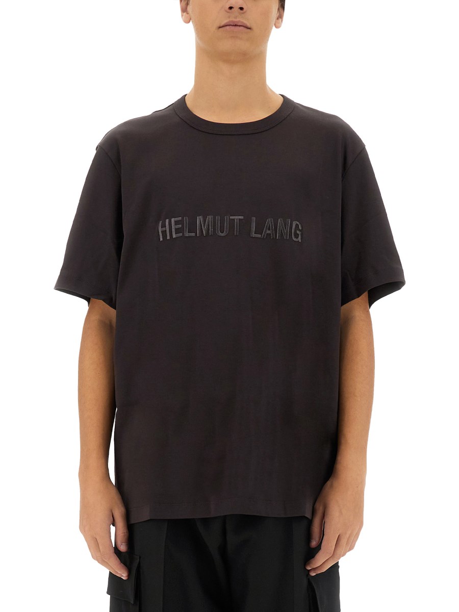 HELMUT LANG T-SHIRT IN JERSEY DI COTONE CON LOGO