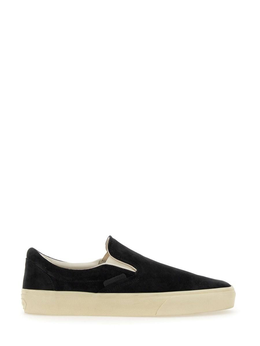 TOM FORD SNEAKER SLIP-ON IN SUEDE