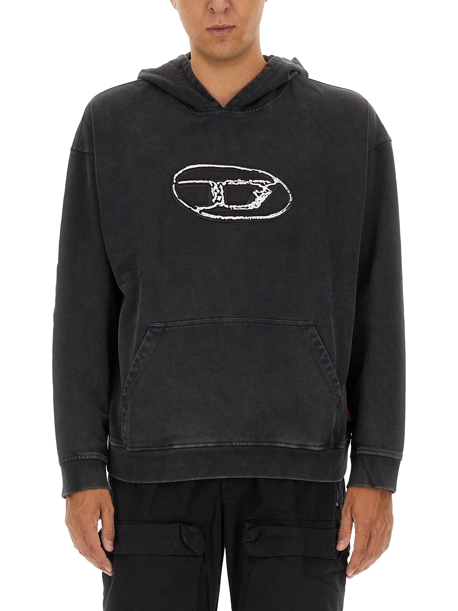 Shop Diesel "s-boxt" Sweatshirt In Black