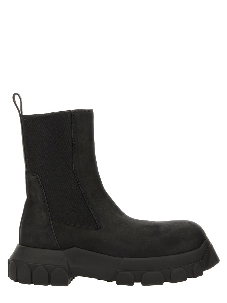 RICK OWENS STIVALE "BOZO TRACTOR" IN PELLE