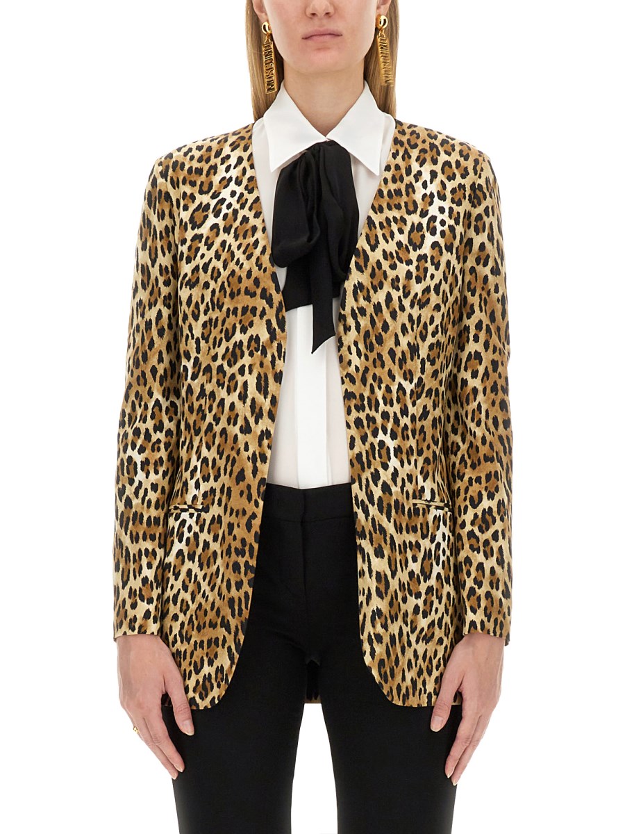 MOSCHINO GIACCA CON MOTIVO ANIMALIER