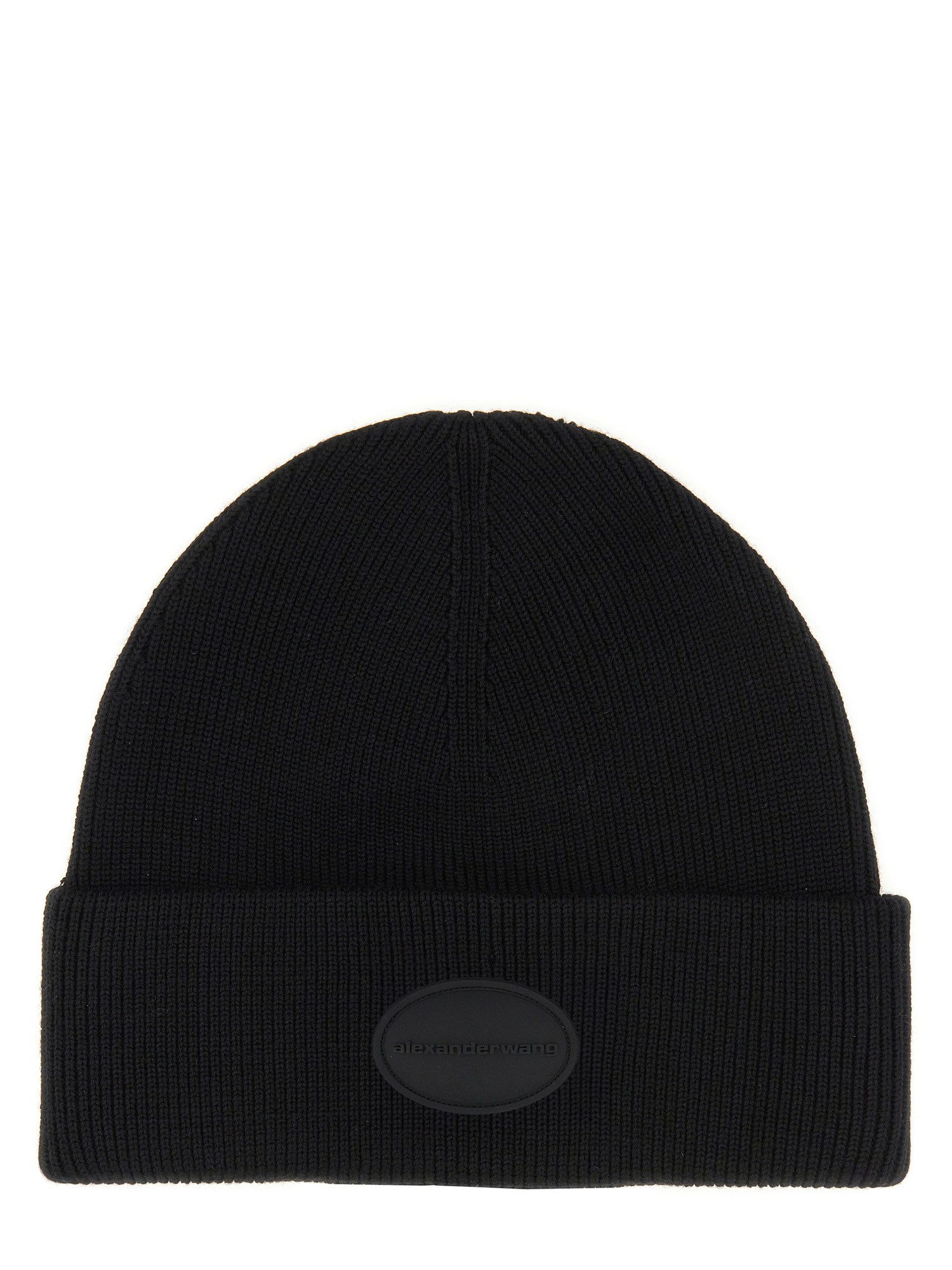 Shop Alexander Wang Wool Beanie Hat In Black