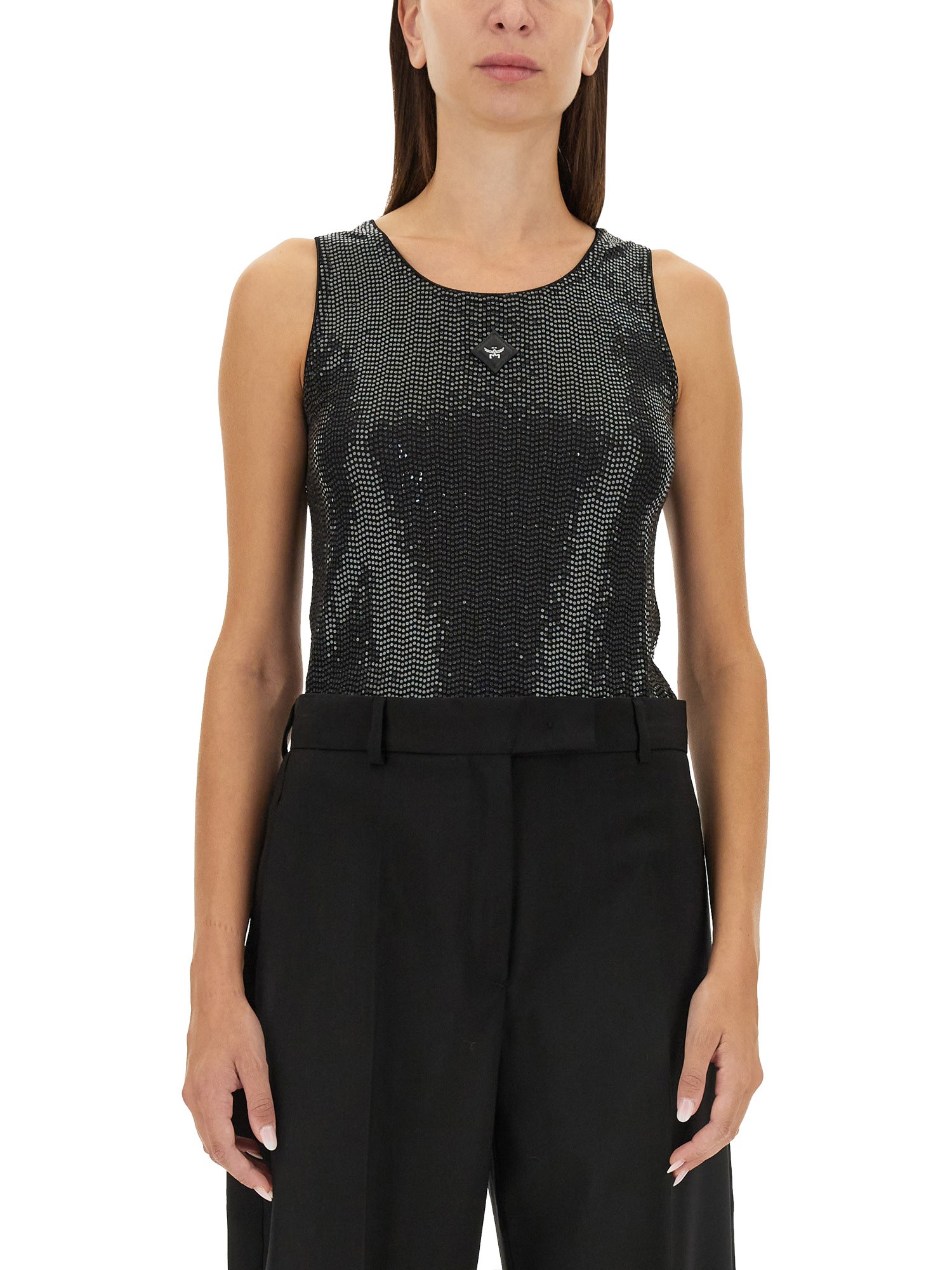 Mcm Women's Tank Top In Black