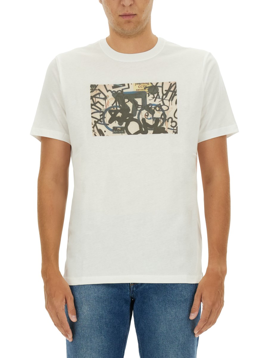 PS BY PAUL SMITH T-SHIRT CON STAMPA