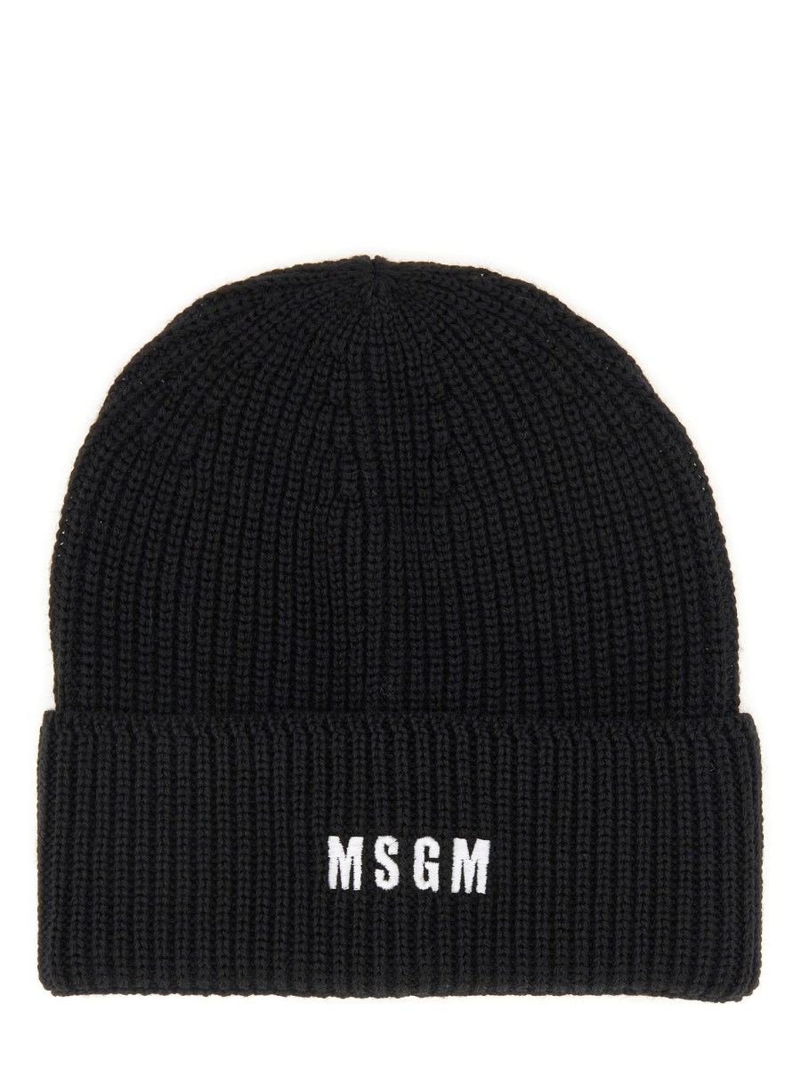 MSGM CAPPELLO BEANIE CON LOGO