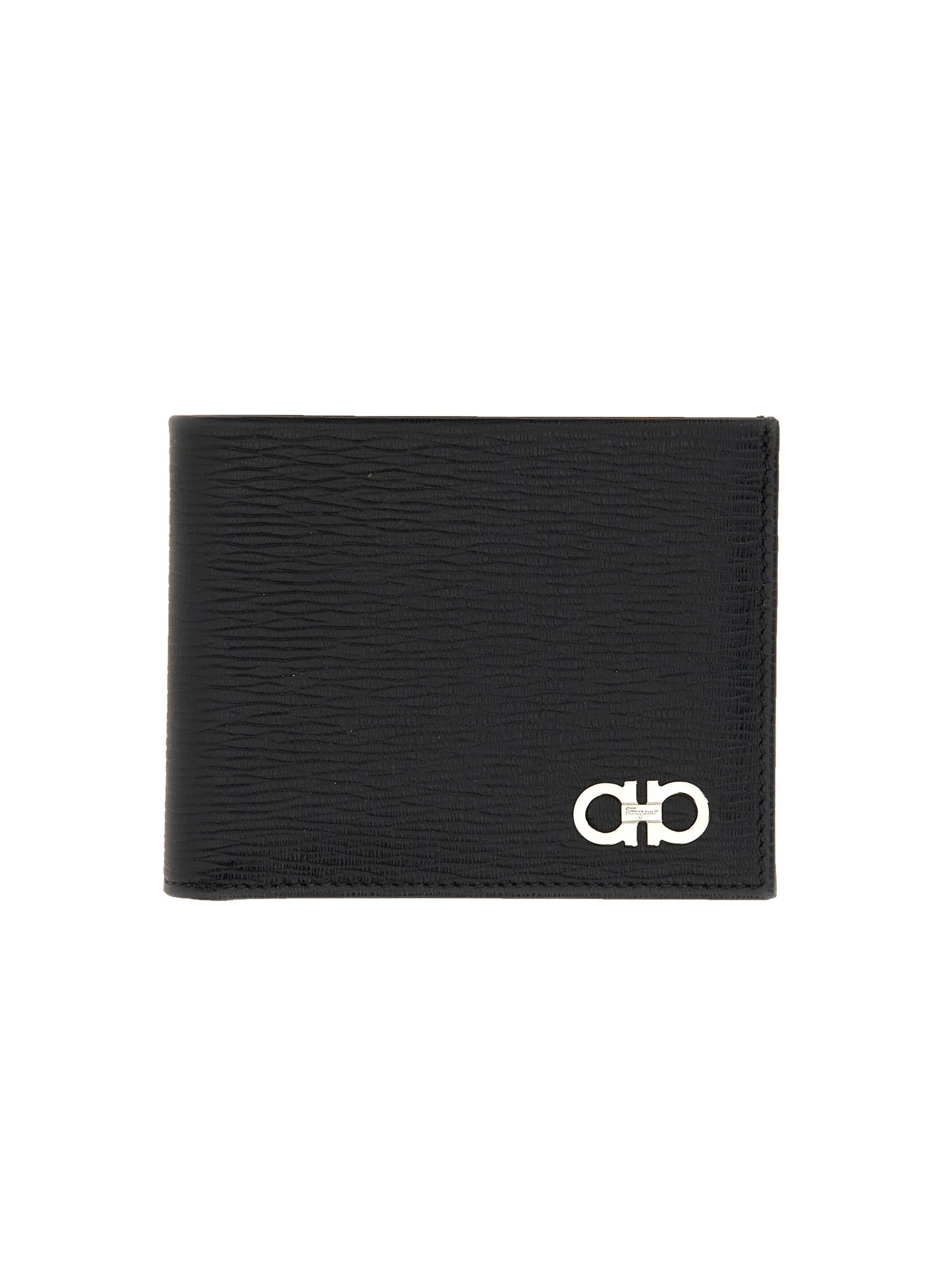 Shop Ferragamo Leather Wallet In Black