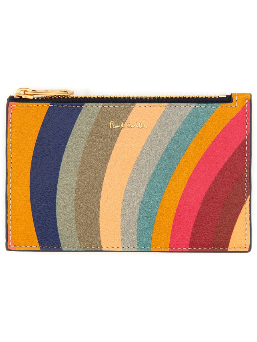 PAUL SMITH PORTACARTE "SWIRL" IN PELLE