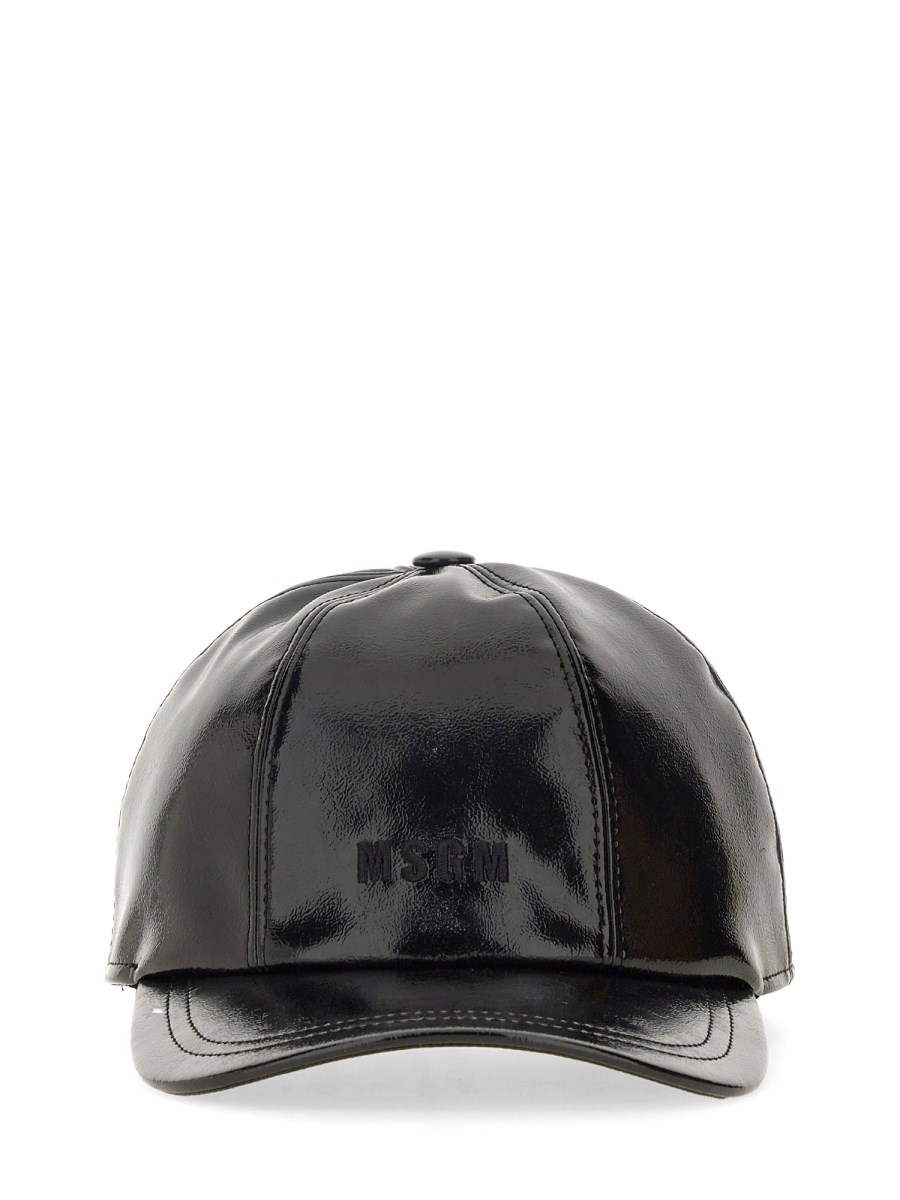 MSGM CAPPELLO DA BASEBALL IN VINILE CON LOGO