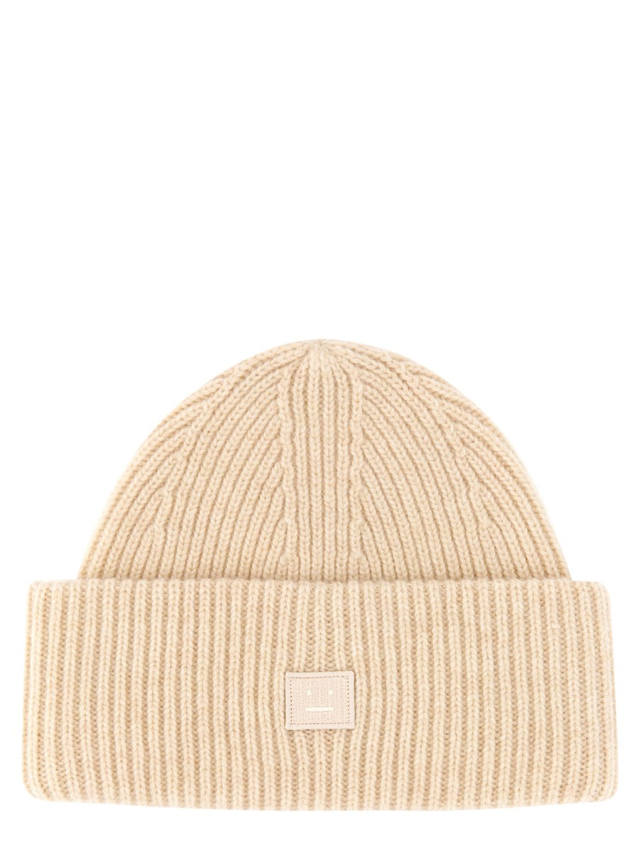 ACNE STUDIOS CAPPELLO BEANIE CON PATCH FACE