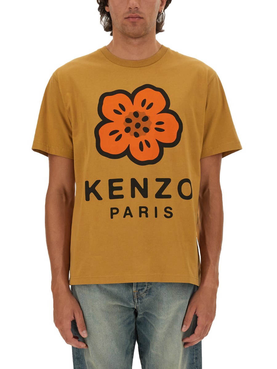 KENZO T-SHIRT CON STAMPA "BOKE FLOWER"