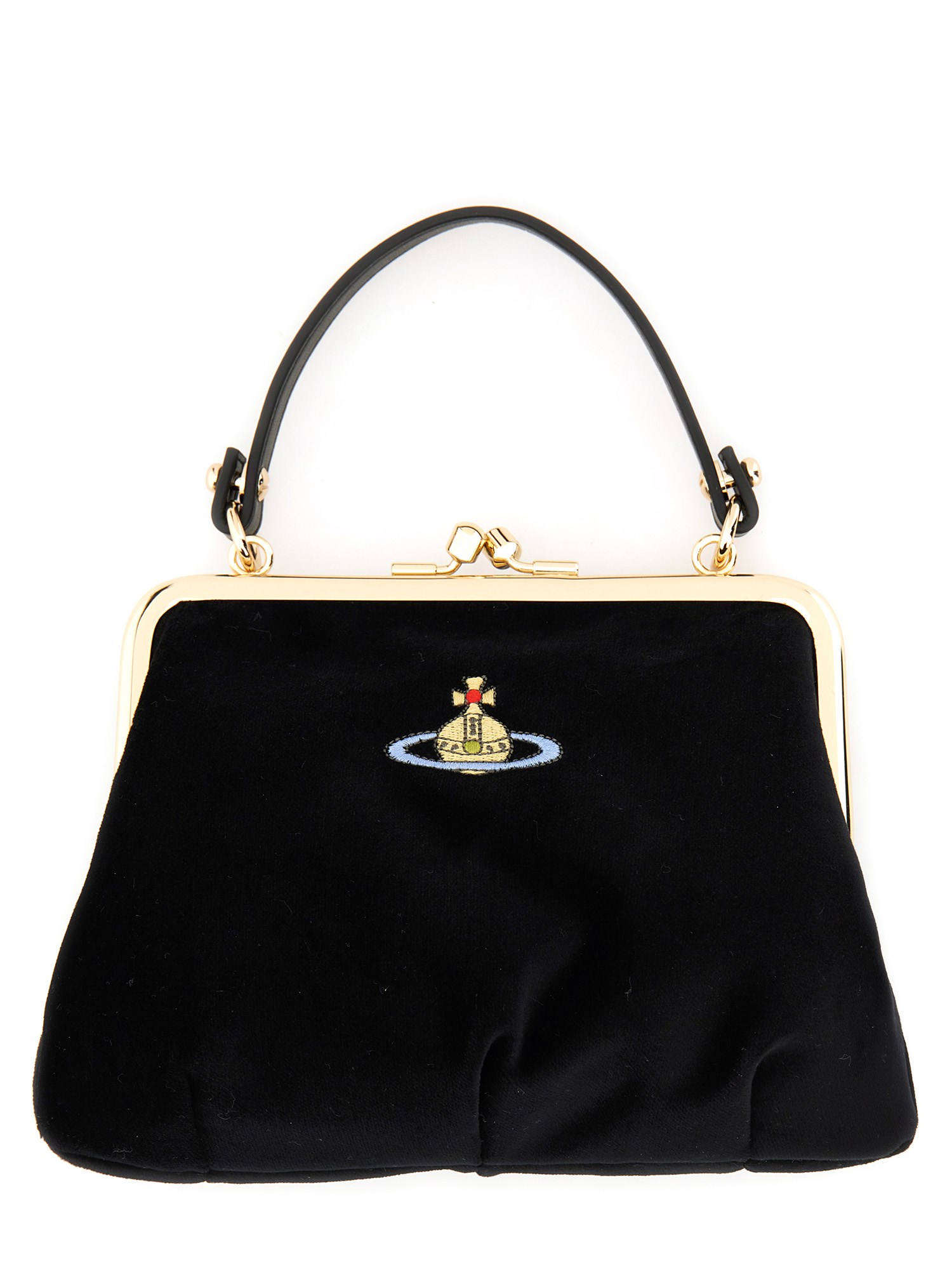 Shop Vivienne Westwood Granny Farme Bag In Black