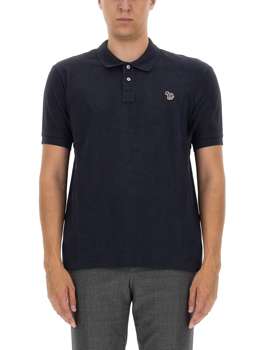 PS BY PAUL SMITH POLO IN PIQUÉ DI COTONE CON PATCH LOGO