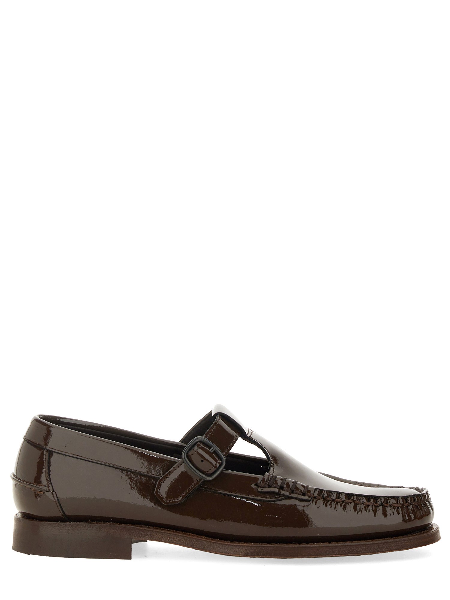 Hereu Women's Alber Moccasin T-bar Loafer In Buff