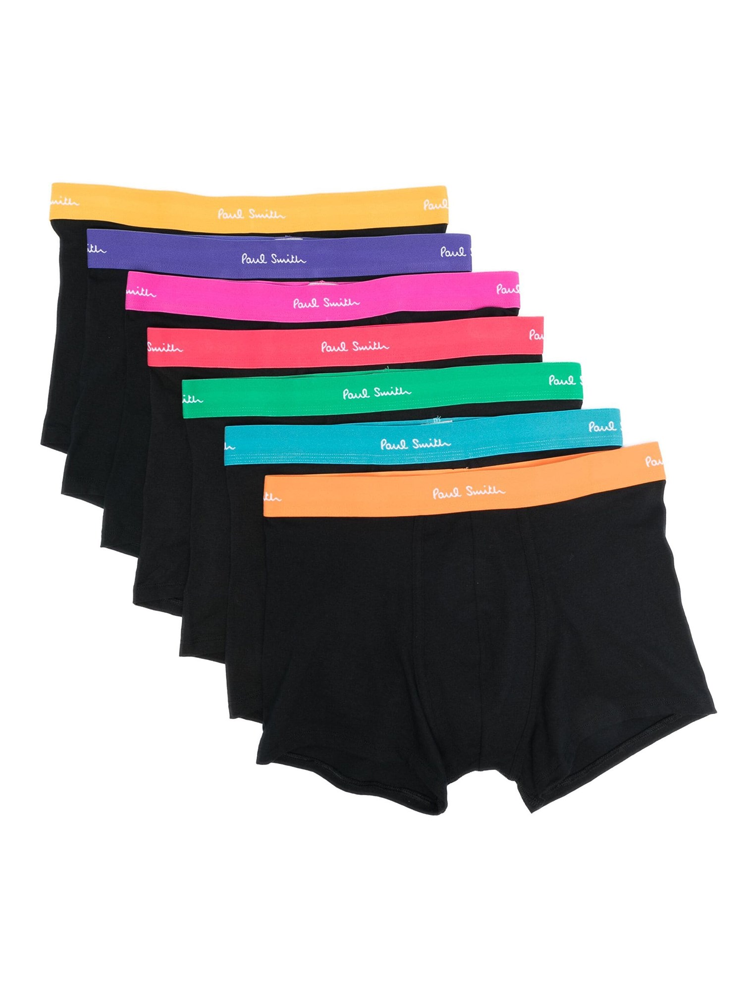 Shop Paul Smith Pack Of Seven Boxers In Black