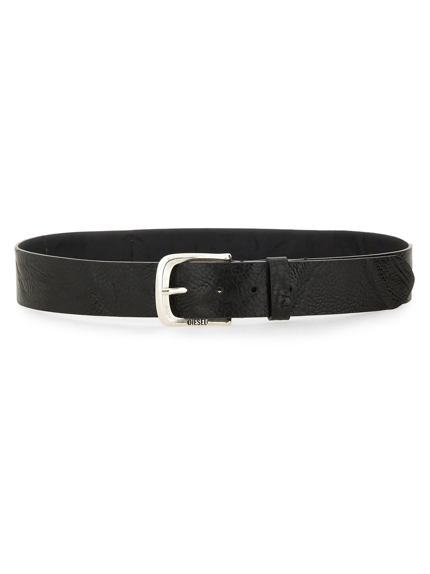 Shop Diesel "jackron" Belt In Black