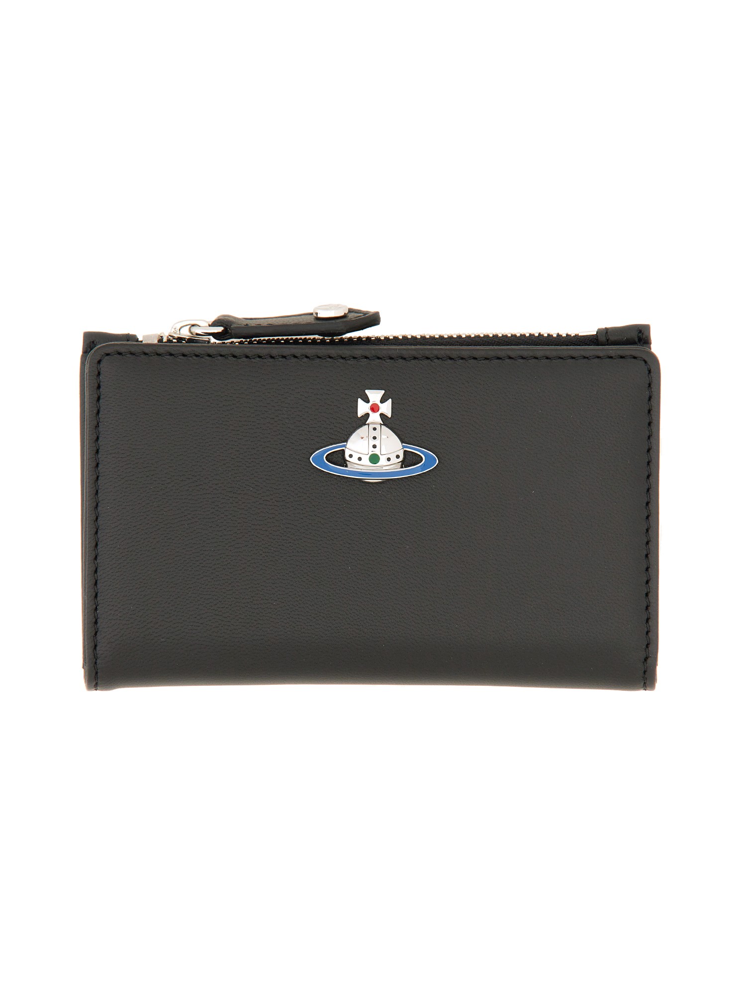 Shop Vivienne Westwood Leather Wallet In Black