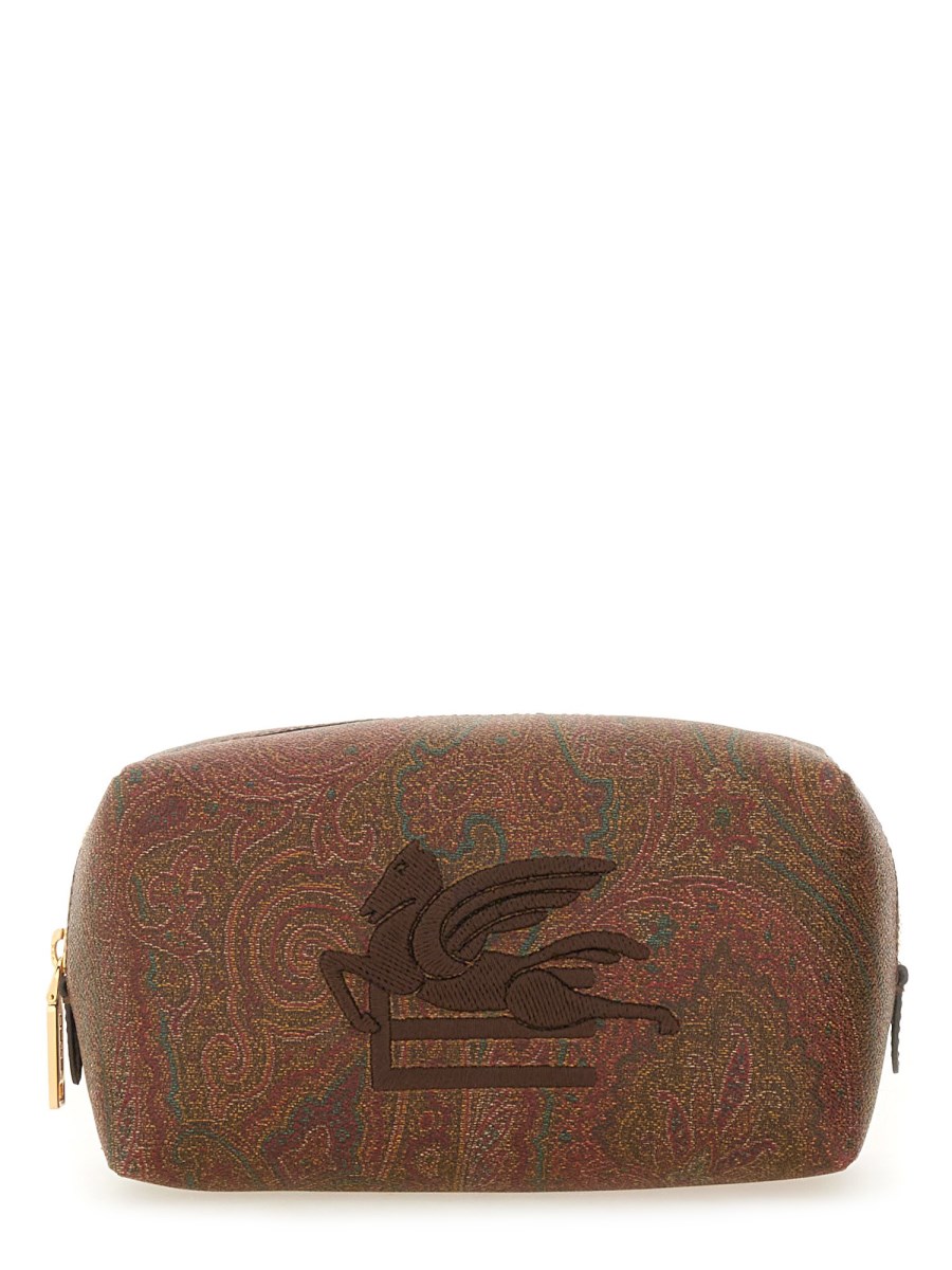 ETRO POUCH PAISLEY CON LOGO PEGASO