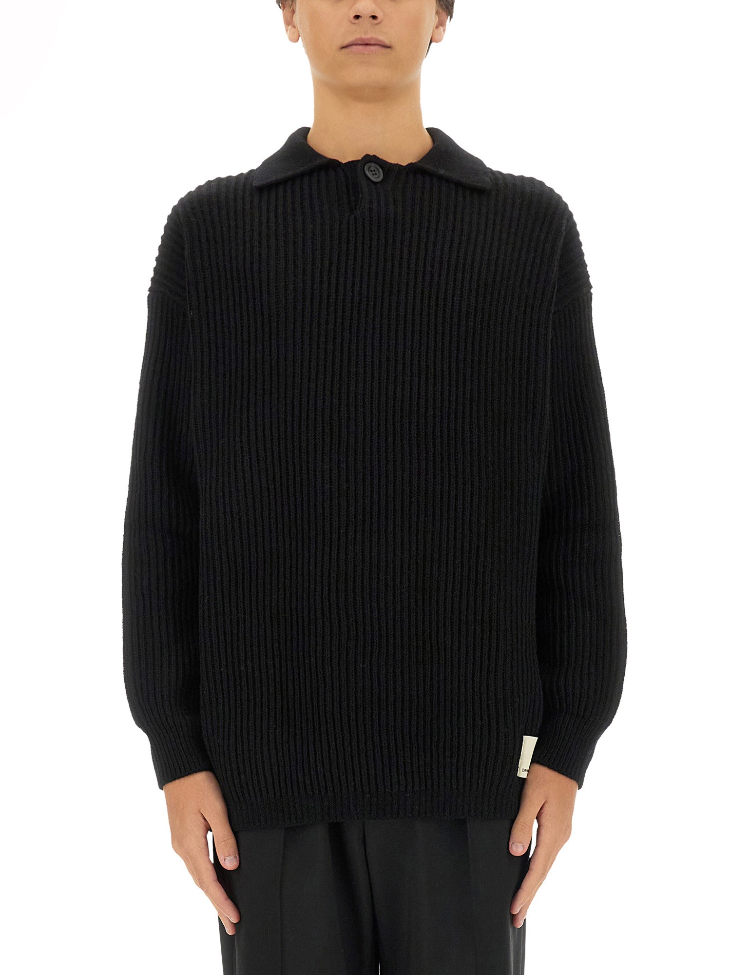 Shop Emporio Armani Wool Jersey. In Black