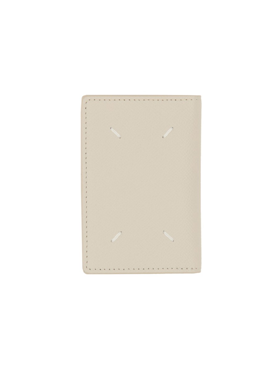 MAISON MARGIELA PORTACARTE BI-FOLD IN PELLE