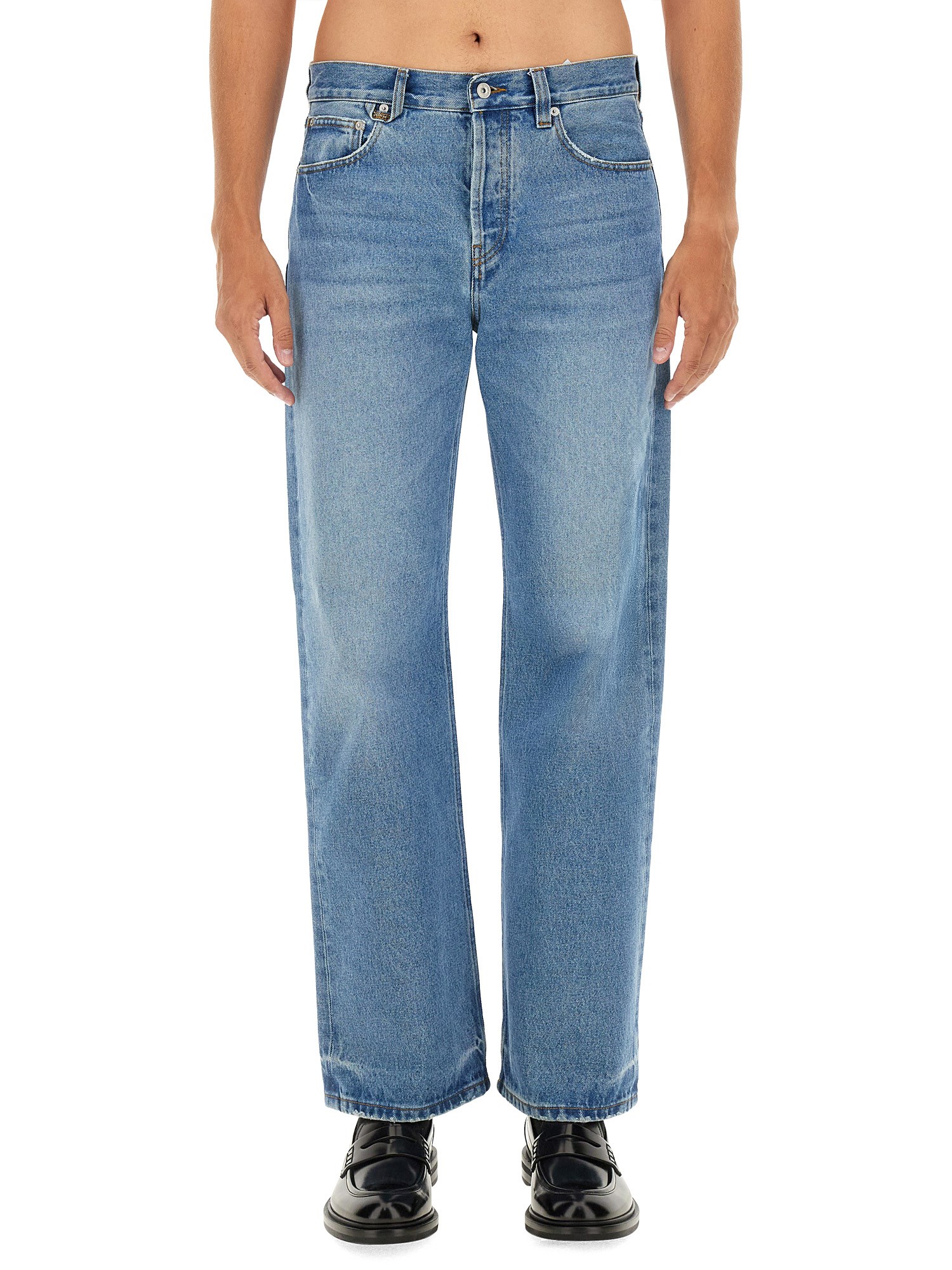 Shop Jacquemus "le De Nîmes Droit" Jeans In Denim