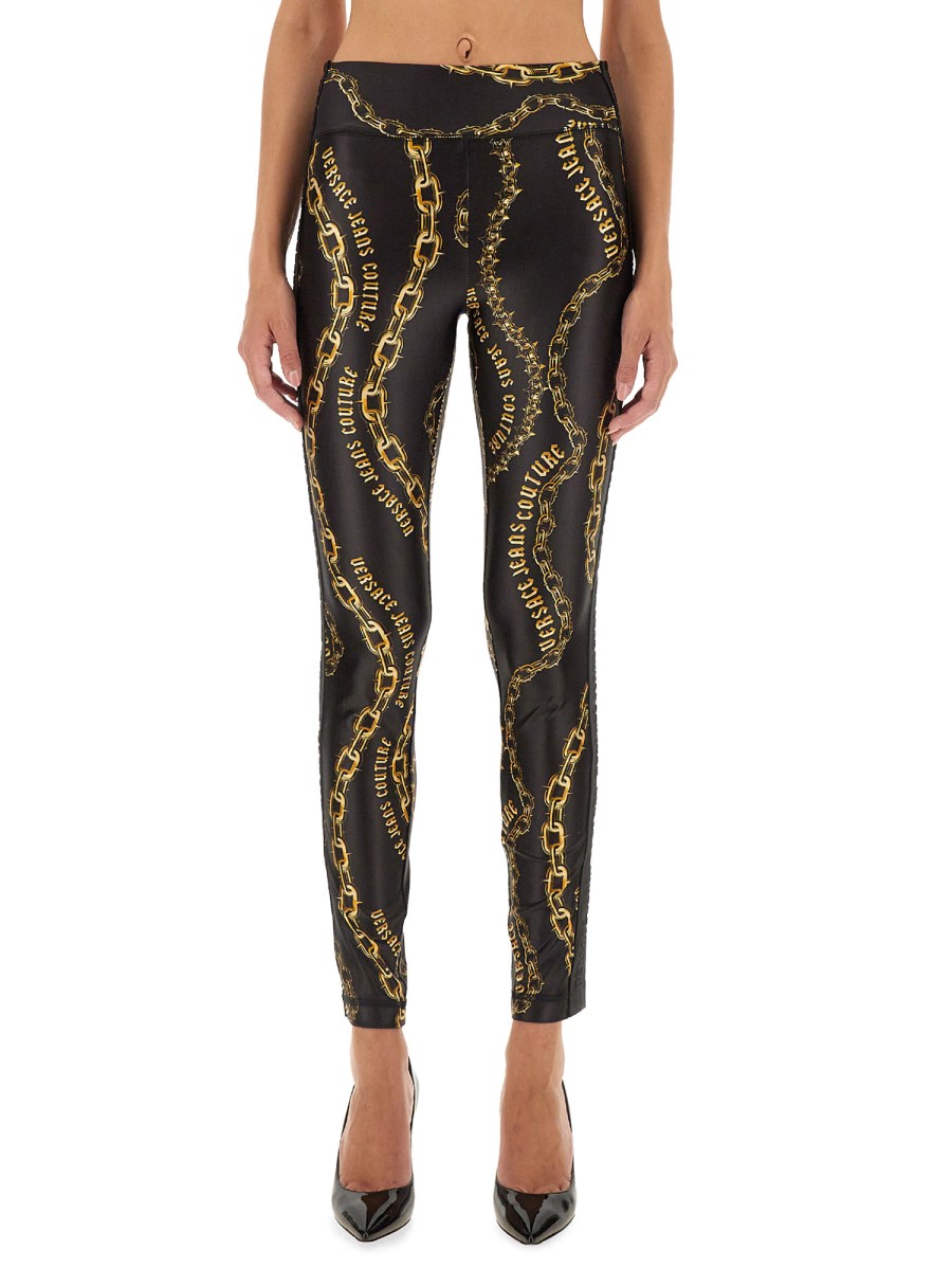 VERSACE JEANS COUTURE LEGGINGS CON LOGO