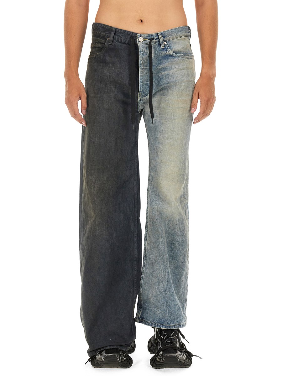 BALENCIAGA JEANS FIFTY-FIFTY IN TWILL DI COTONE