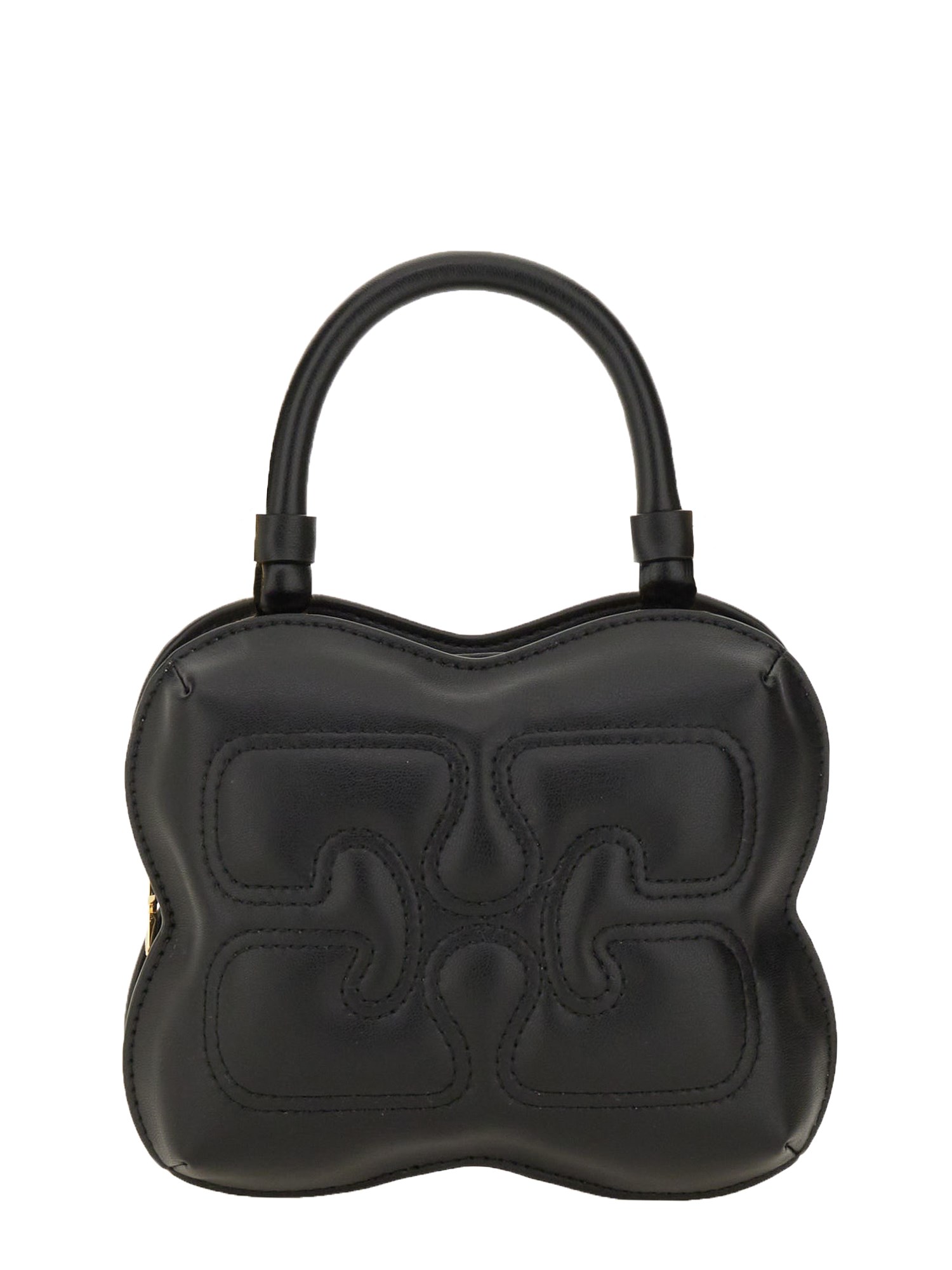 Shop Ganni Butterfly Bag In Black