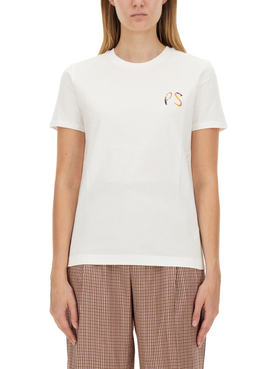 PS BY PAUL SMITH T-SHIRT IN JERSEY DI COTONE CON LOGO