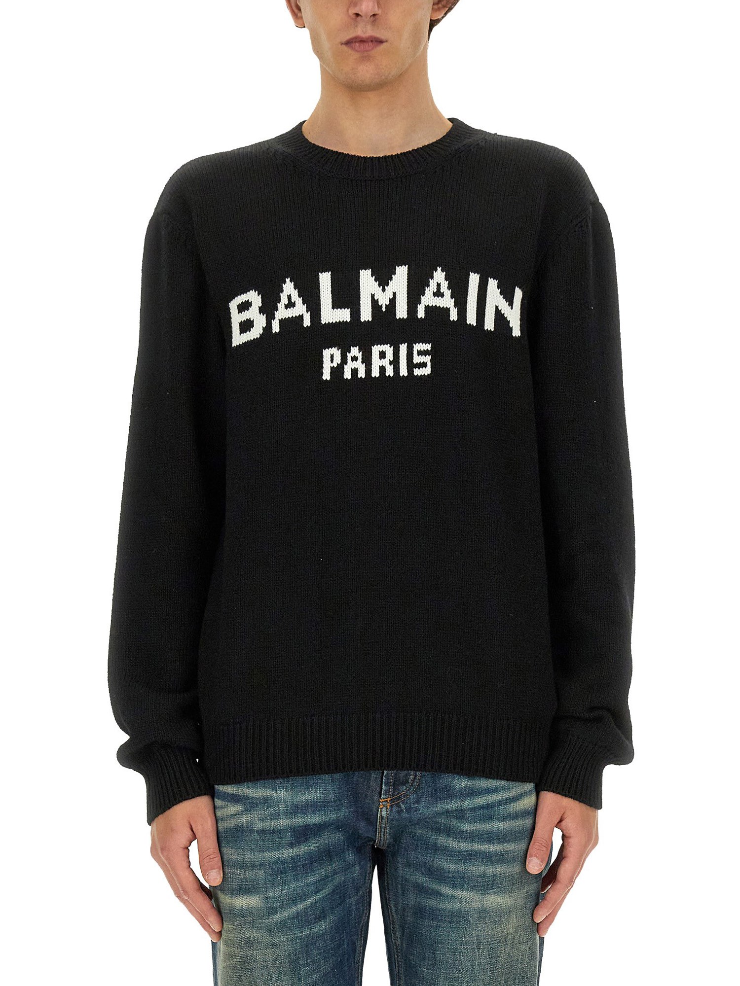 balmain maglia con logo