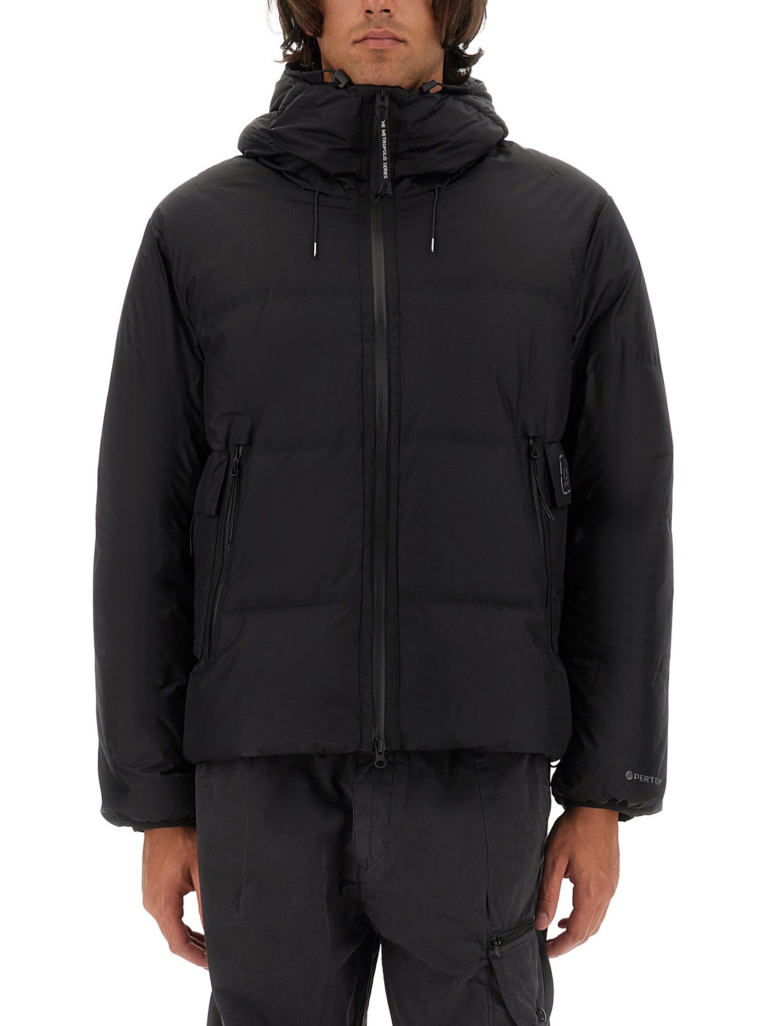 C.p. Company Metropolis Series Pertex Down Jacket In Black