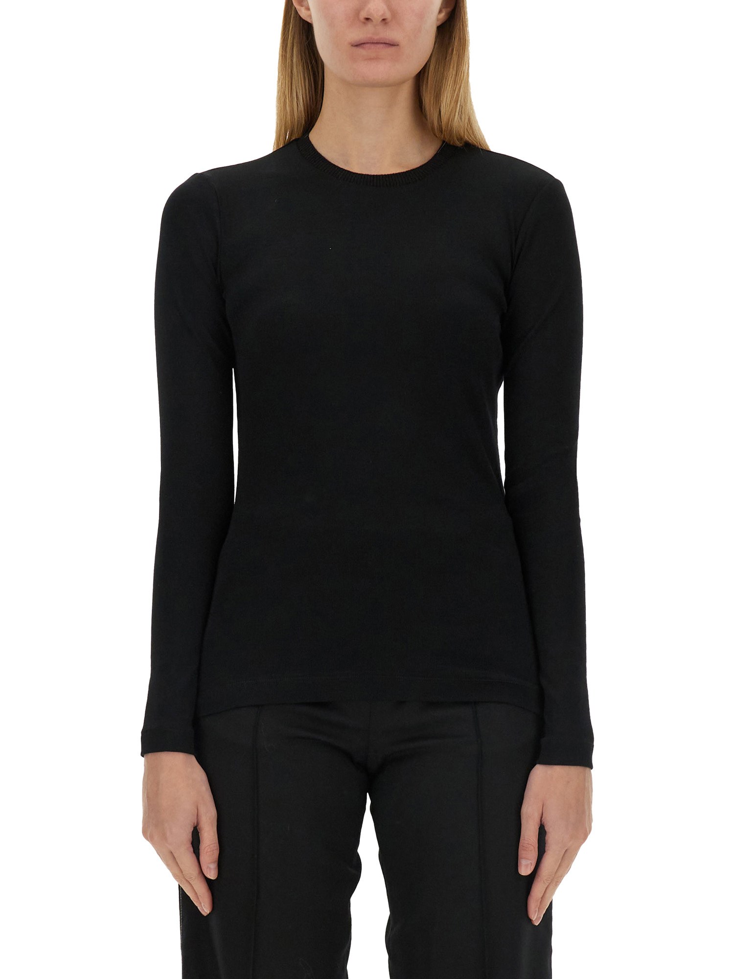 Shop Fabiana Filippi Slim Fit T-shirt In Black