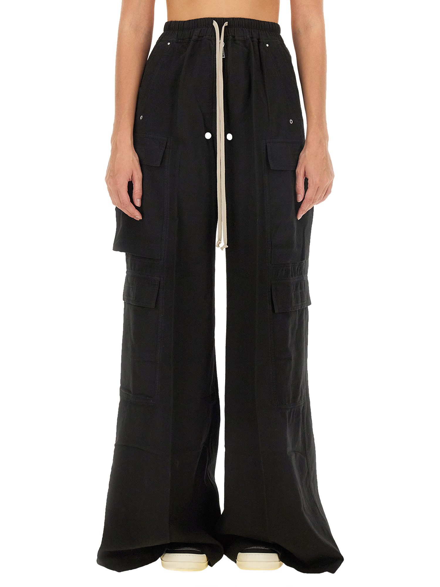 Shop Rick Owens Drkshdw Double Cargo Pants In Black