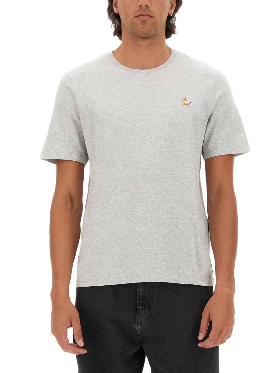 MAISON KITSUNÉ T-SHIRT CON PATCH FOX