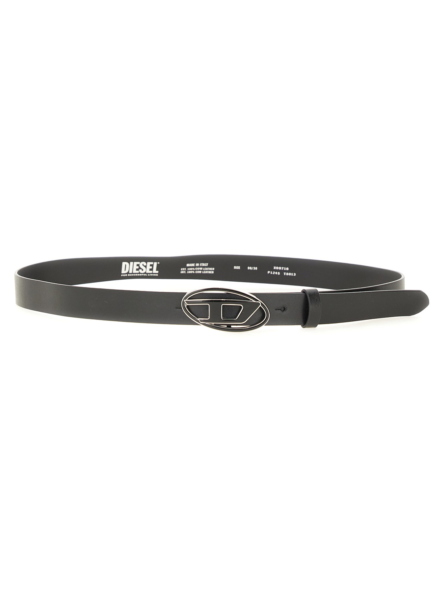 Shop Diesel "b-1dr" Belt In Black