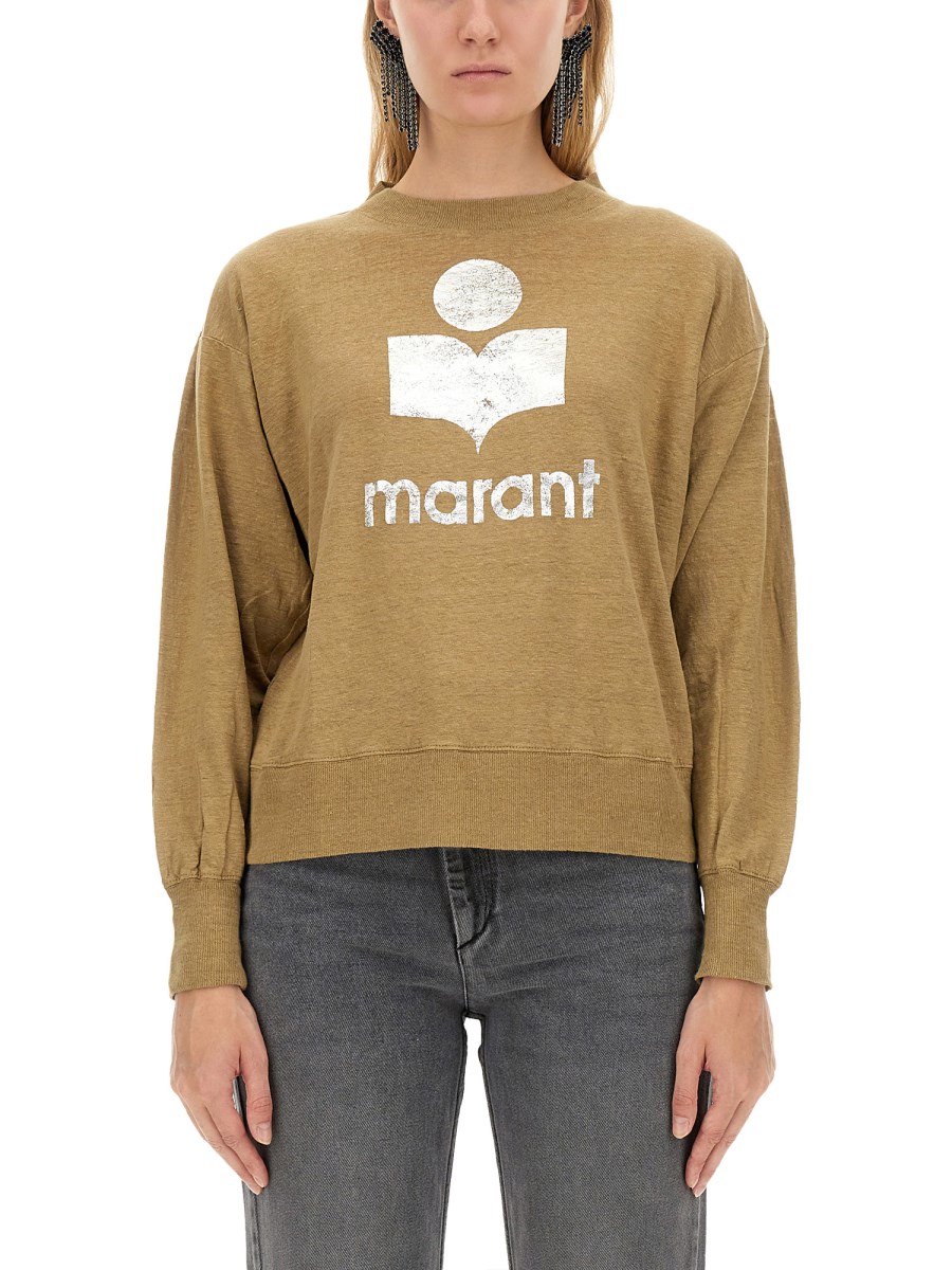 MARANT ÉTOILE T-SHIRT "KLOWIA" IN LINO