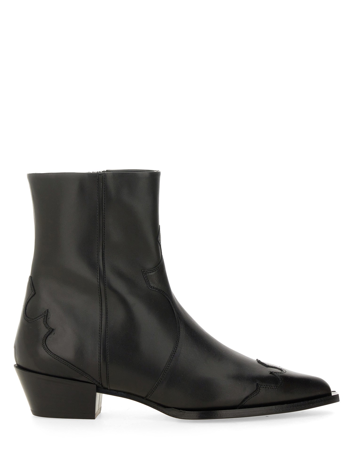 Shop Aeyde Leather Boot In Black