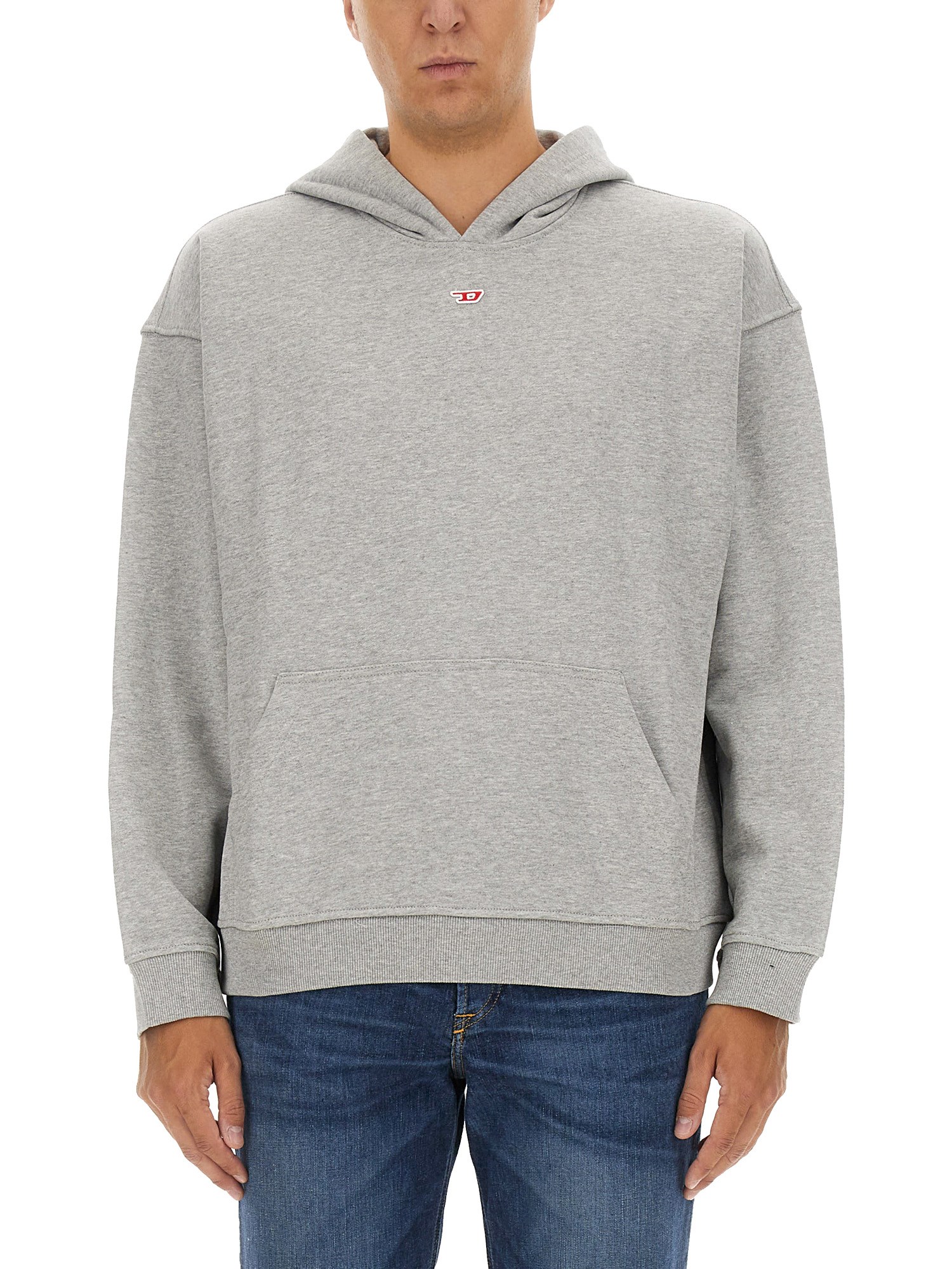 Shop Diesel 's-boxt-hood-d Sweatshirt In Grey