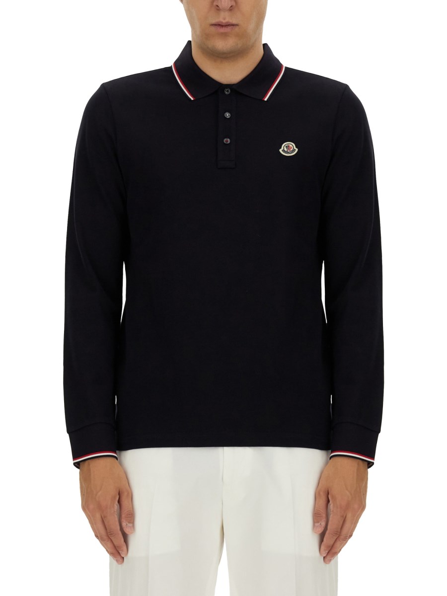 MONCLER POLO IN COTONE