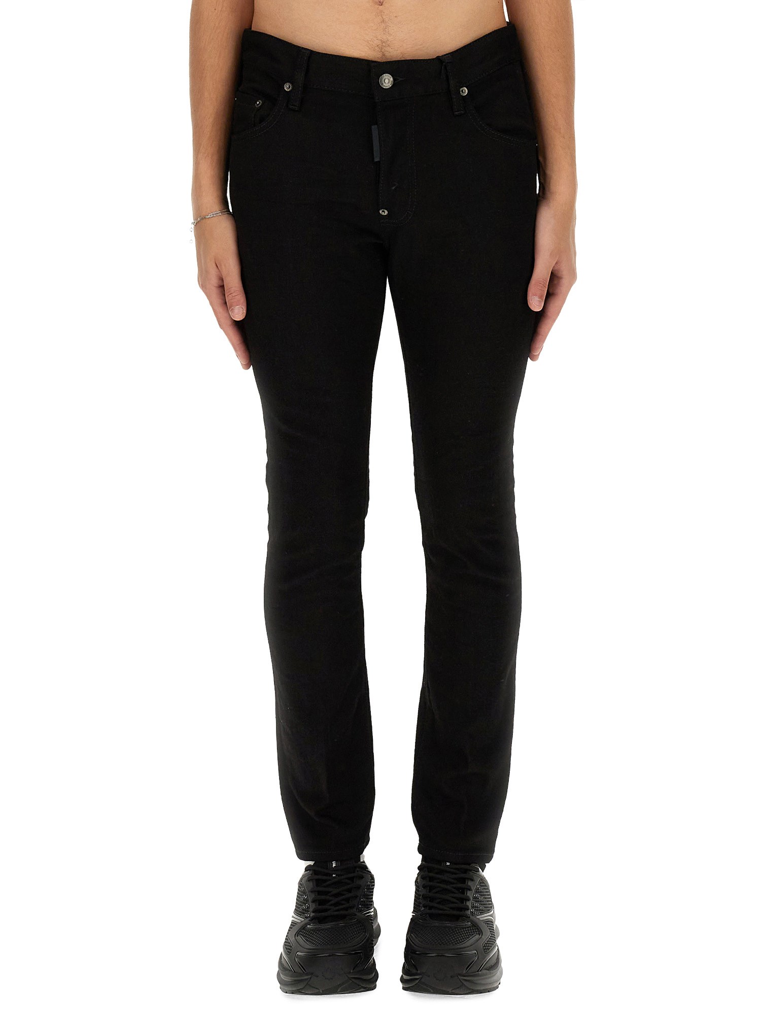 Shop Dsquared2 Skater Jeans In Black