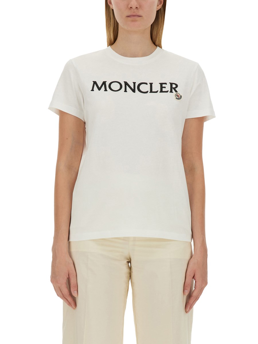 MONCLER T-SHIRT IN COTONE CON LOGO