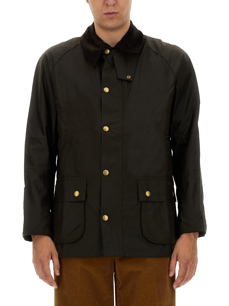 BARBOUR GIACCA ASHBY IN COTONE CERATO