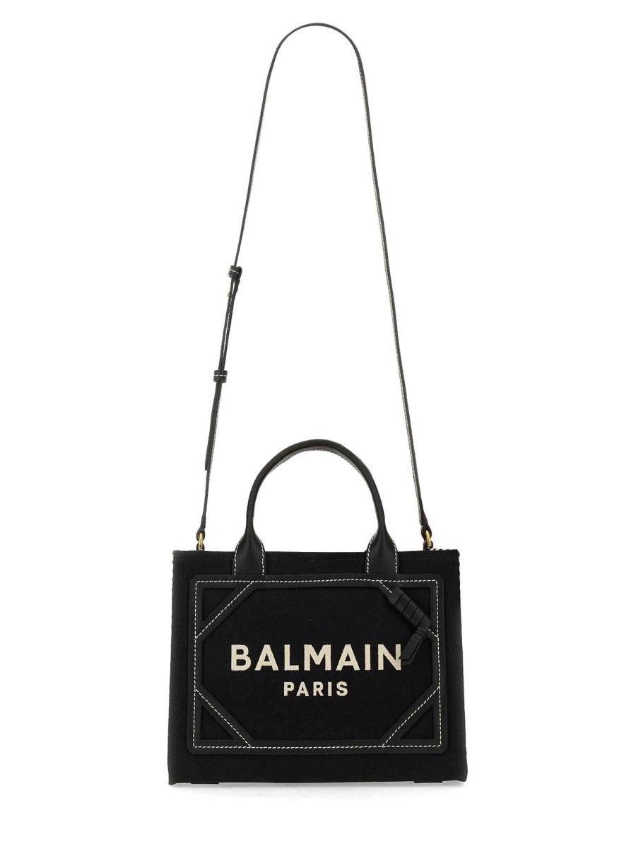 BALMAIN BORSA SHOPPER "B-ARMY" IN CANVAS