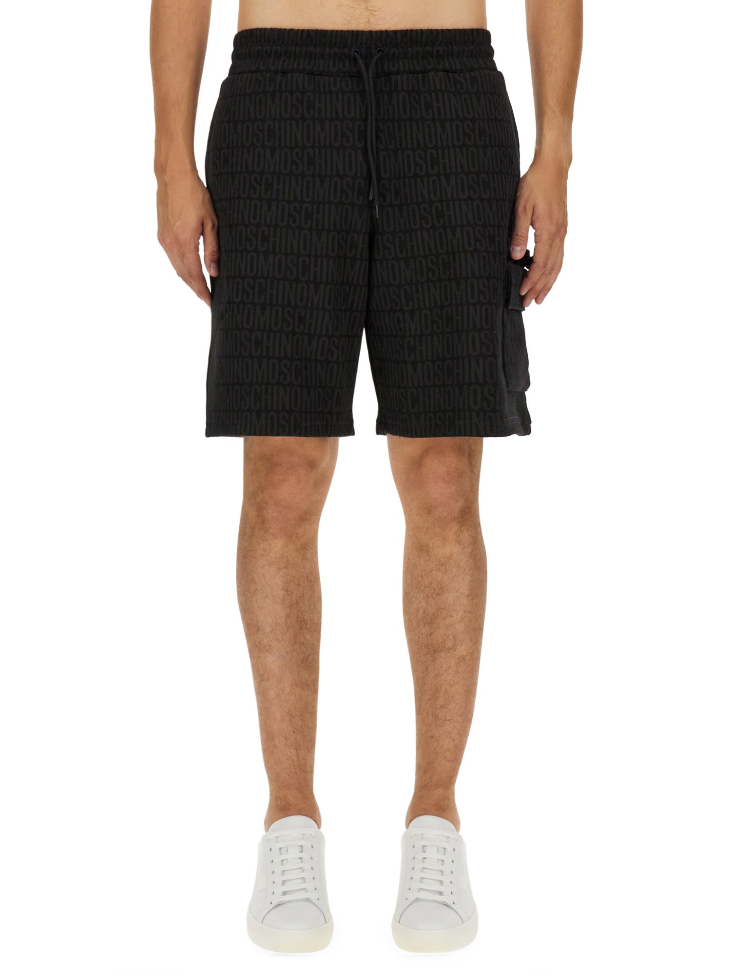 Moschino Sweatshirt Bermuda In Black