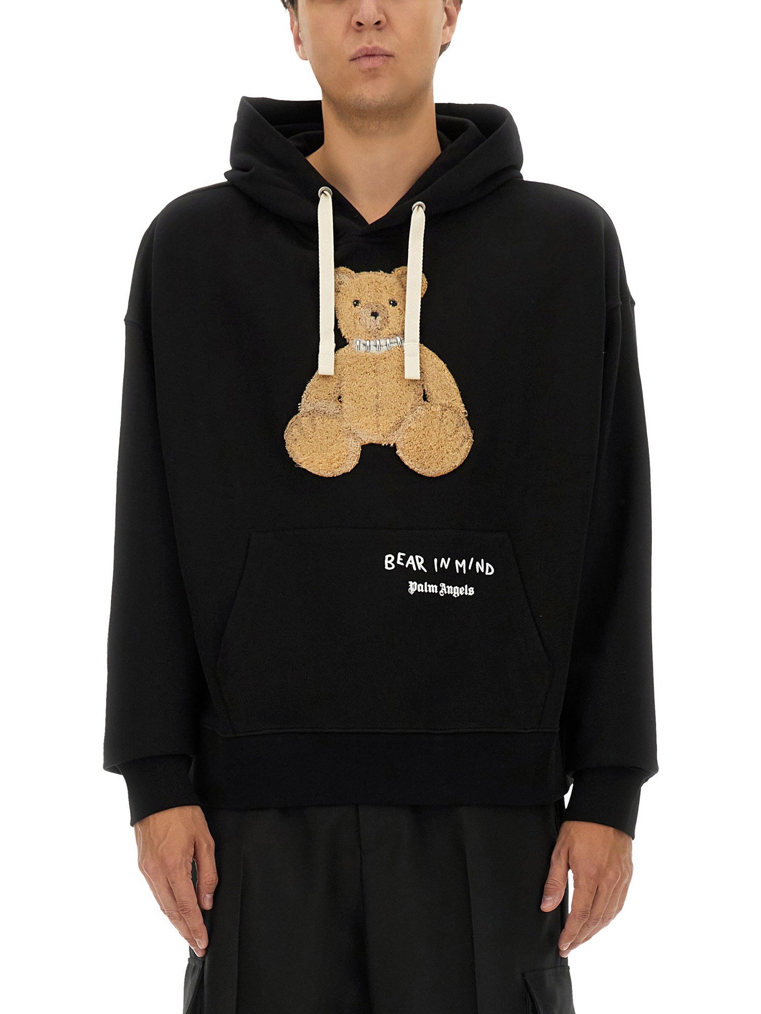 Shop Palm Angels "bear" Sweatshirt In Black