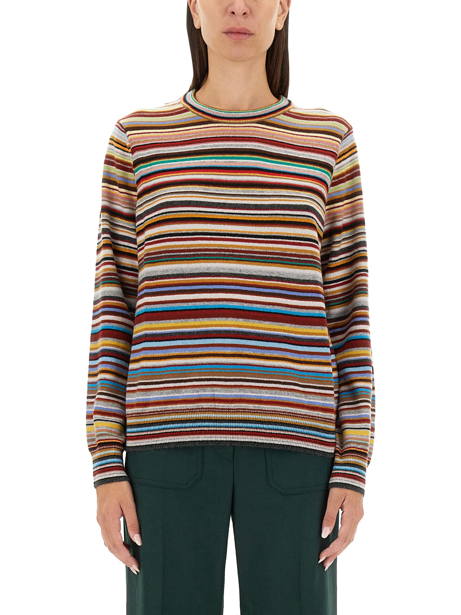 Shop Paul Smith Cashmere Sweater In Multicolour