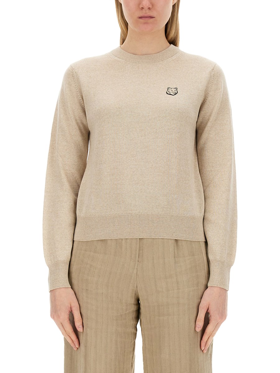 MAISON KITSUNE WOOL FOX HEAD SWEATER Eleonora Bonucci